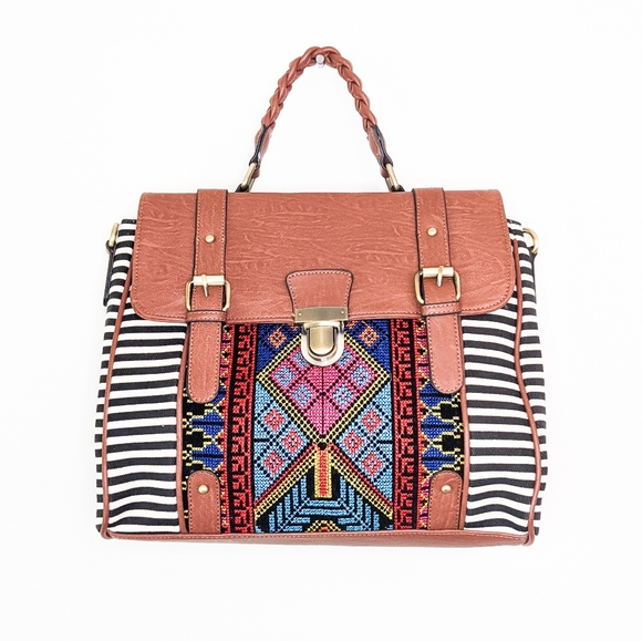 Jen & Co. Handbags - NWT Jen & Co. Harlow Embroidered Satchel